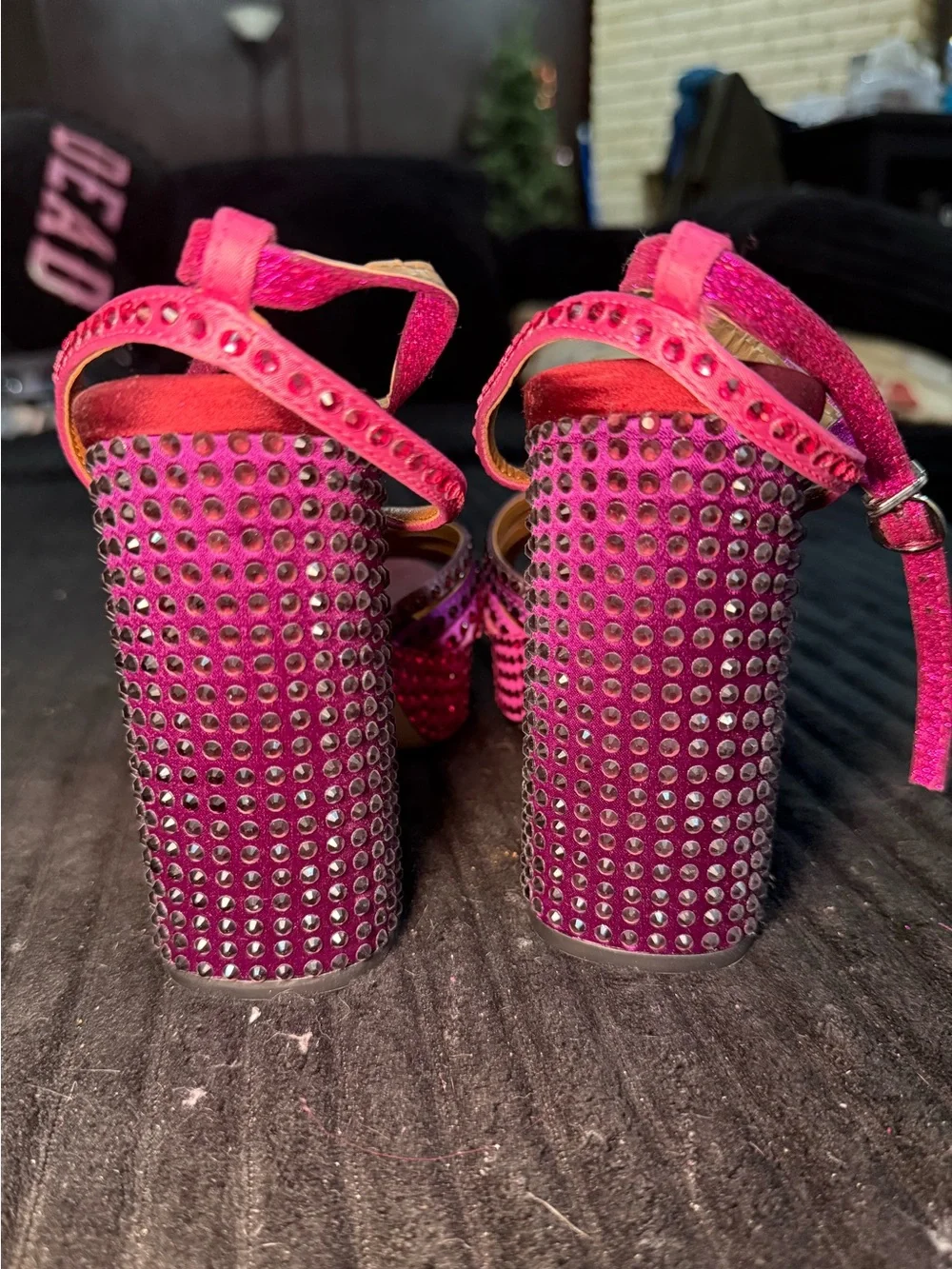 Kurt Geiger Crystal Platform Sandals